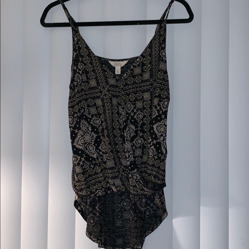 Cute patterned tank top
